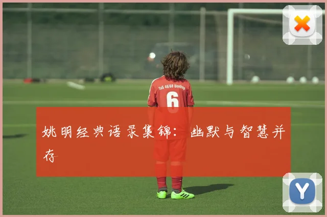 姚明经典语录集锦：幽默与智慧并存